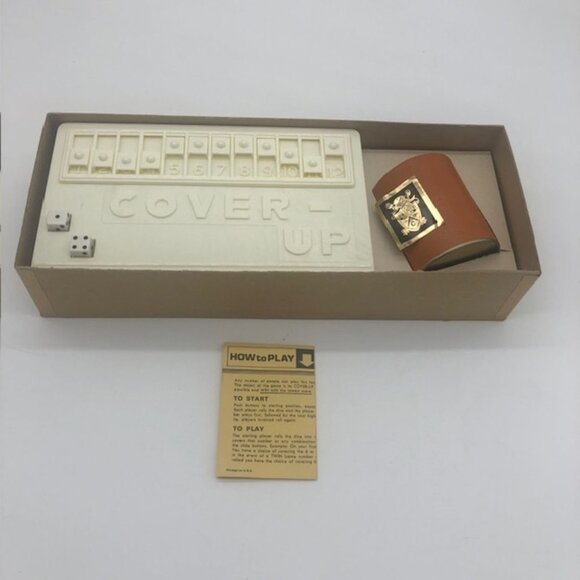 Vintage 1969 Crisloid Plastics Cover-Up Fast Exciting Family Game - Picture 2 of 8